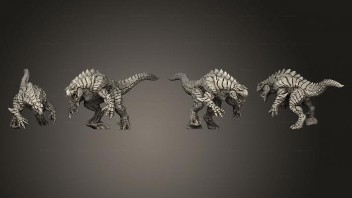 Military figurines (Brute Wyvern Rider D No Saddle, STKW_3810) 3D models for cnc