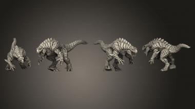 Military figurines Brute Wyvern Rider D No Saddle 3d model