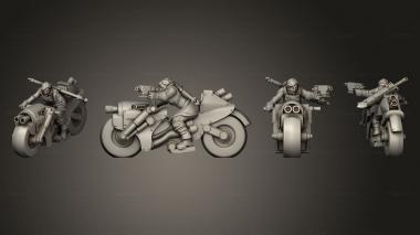 Military figurines BS Biker Fanatics 3 3d model
