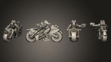 Military figurines BS Biker Sisters 2 3d model