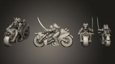 Military figurines BS Biker Sisters 3 3d model