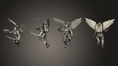 Military figurines BS Jetpacks 1 Sword 3d model