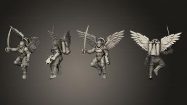 Military figurines BS Jetpacks 4 Sword 3d model