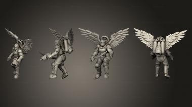 Military figurines BS Jetpacks 5 Sword 3d model