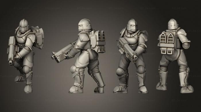 Military figurines (BS Troops 3 Rifle, STKW_3850) 3D models for cnc