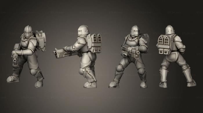 Military figurines (BS Troops 4 Rifle, STKW_3851) 3D models for cnc