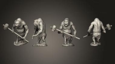 Military figurines BSG Miniatures The Troll HQ 2 troll V 1 3d model
