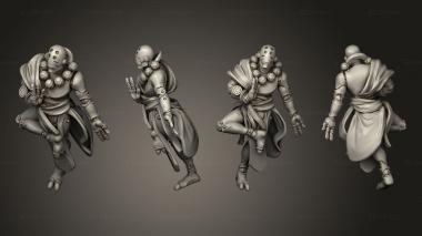 Military figurines BTB Warfarget Monk 3d model