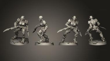 Military figurines BTB Warfarget Rogue 3d model