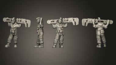 Military figurines Bucker D 2 3d model