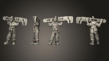 Military figurines Bucker D 3d model