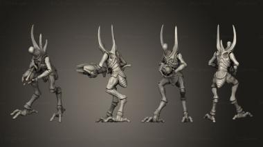 Military figurines Bug Warrior Infantry 3 3d model