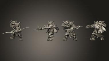 Military figurines Bugbears 3d model