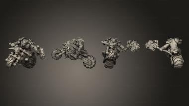 Military figurines bul ork bikes 2 02 3d model