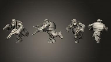 Military figurines Bullboyz 10 3d model