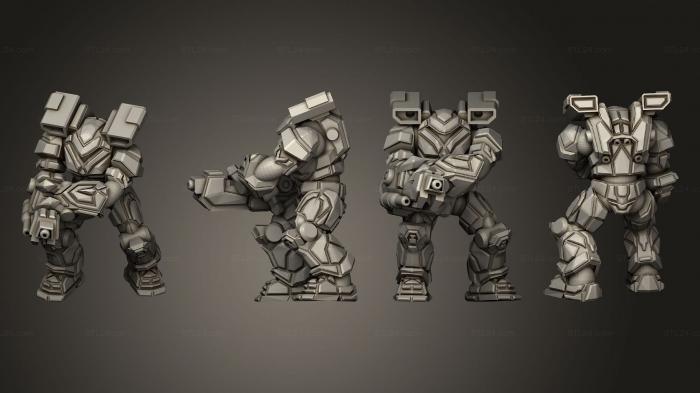 Military figurines (Bullfrog stabilize, STKW_3900) 3D models for cnc