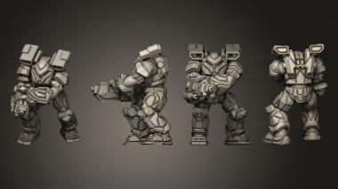 Military figurines Bullfrog stabilize 3d model