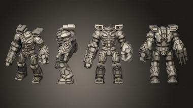 Military figurines Bullfrog static 3d model