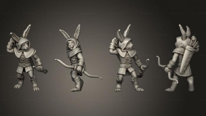 Military figurines (Bunny Archer, STKW_3903) 3D models for cnc