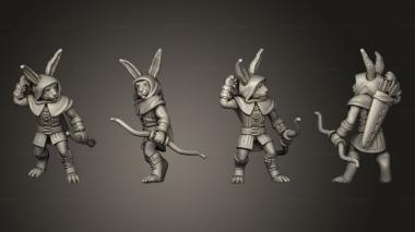 Military figurines Bunny Archer 3d model