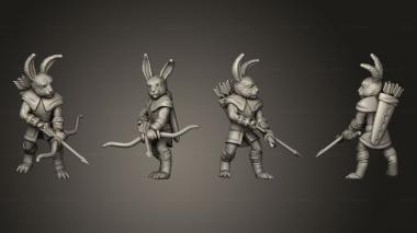 Military figurines Bunny Ranger 3d model