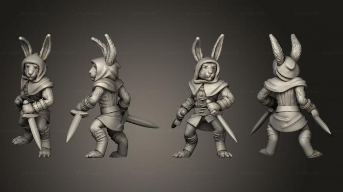 Military figurines (Bunny Rogue, STKW_3907) 3D models for cnc