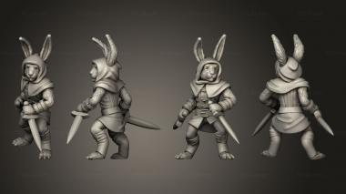 Military figurines Bunny Rogue 3d model
