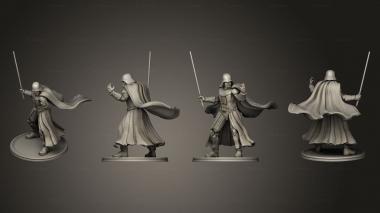 Military figurines Burned Man Armored Single 3d model