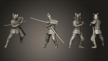 Military figurines Bushido 3 3d model