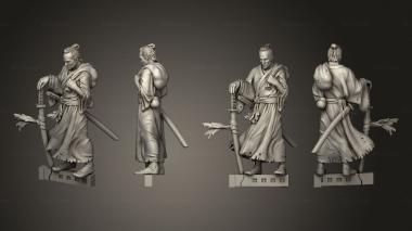 Military figurines bushido Blood brothers yang jian 3d model