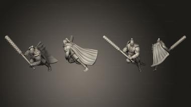 Military figurines bushido Heavy Kanabo Warrior 3d model