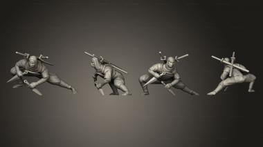 Military figurines bushido Hwatcha ammobox 004 3d model