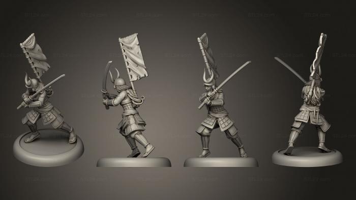 Military figurines (bushido Ito Clan Jade Mamba Guard B, STKW_3931) 3D models for cnc