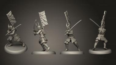Military figurines bushido Ito Clan Jade Mamba Guard B 3d model