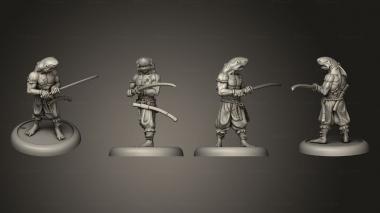 Military figurines bushido Jung Pirates Ryota 3d model