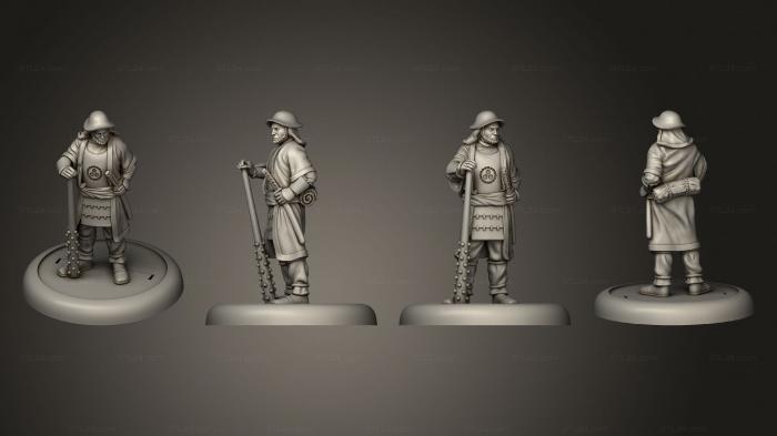 Military figurines (bushido Minimoto Clan Yoshinobu Masaema, STKW_3943) 3D models for cnc