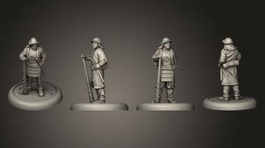 Military figurines bushido Minimoto Clan Yoshinobu Masaema 3d model