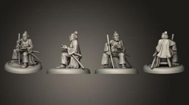 Military figurines bushido Prefecture of Ryu Mako Takashi 3d model