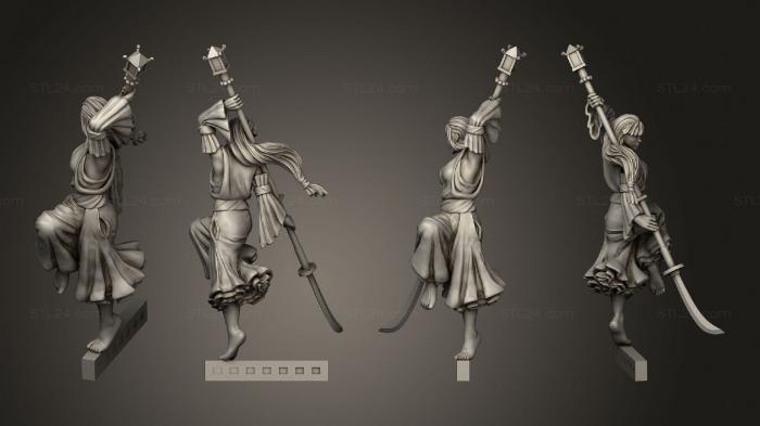 Military figurines (bushido Princess Xi 2, STKW_3952) 3D models for cnc