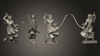Military figurines bushido Princess yanjing 3d model