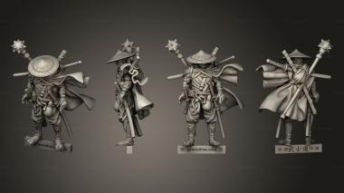 Military figurines bushido Ronin Toshiro 3d model