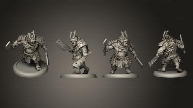 Military figurines bushido Savage Wave Goro 3d model