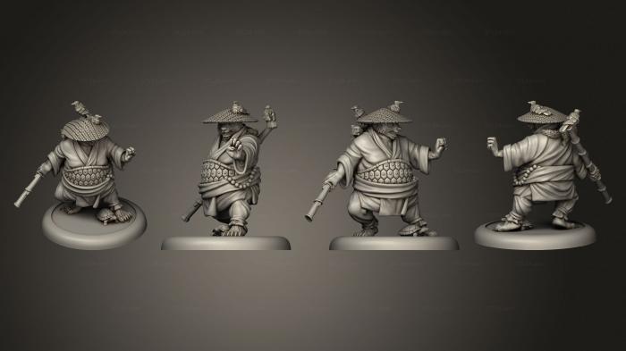 Military figurines (bushido Temple of Ro Kan Kuma, STKW_3970) 3D models for cnc