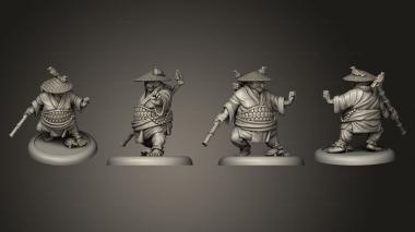 Military figurines bushido Temple of Ro Kan Kuma 3d model