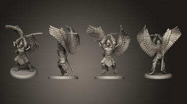 Military figurines bushido The Tengu Descension Hokibo 3d model