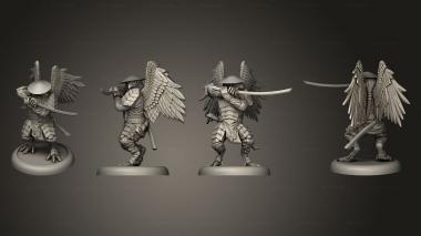 Military figurines bushido The Tengu Descension Kotenbo 3d model