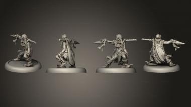 Military figurines bushido The Tengu Descension Nuniq 3d model