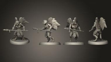 Military figurines bushido The Tengu Descension Zephyr Guard 3d model