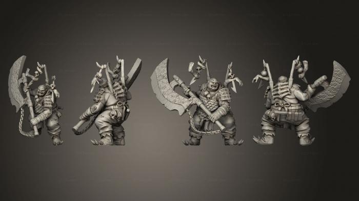Military figurines (Butcher, STKW_3990) 3D models for cnc