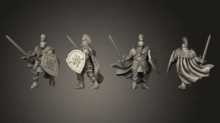 Military figurines (Cae Knight Attacking, STKW_3993) 3D models for cnc